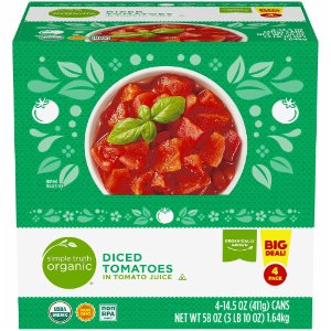 Save $0.50 on Simple Truth Organic Canned Tomatoes