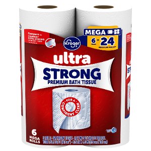 $4.99 Kroger Ultra Strong Bath Tissue