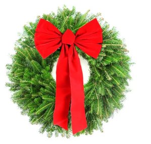 $9.99 Classic Holiday Wreath, 22 in