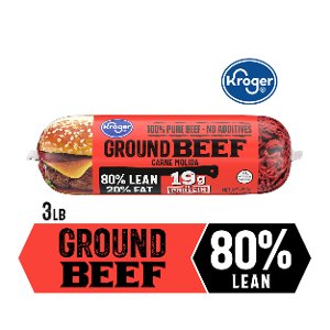 $3.99 lb Kroger 80% Lean Ground Beef