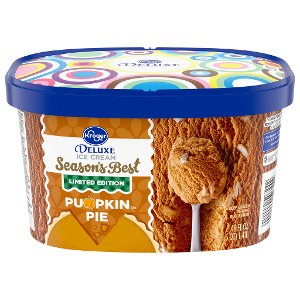 Save $0.75 on Kroger Deluxe Pumpkin Pie Ice Cream