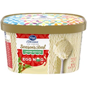 Save $0.75 on Kroger Deluxe Egg Nog Ice Cream