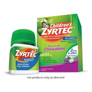 Save $5.00 on Adult ZYRTEC® allergy product or Children's ZYRTEC® allergy product