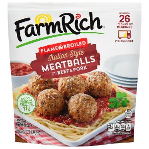 $4.99 Farm Rich Appetizers or Meatballs