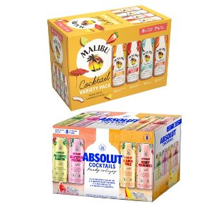 Save $4.00 on Malibu Rum Cocktails RTD or Absolut Vodka Cocktails RTD