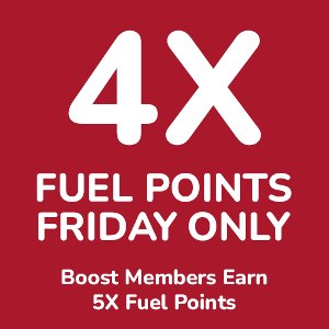 FRIDAY ONLY 4X Fuel Points on Purchases on 2/2 excluding Gift Cards.