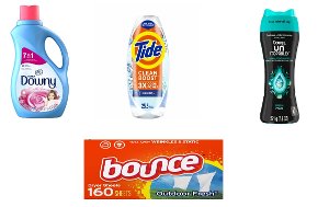 $4.99 Downy, Bounce or Tide