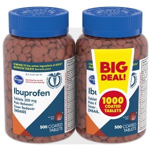Save $1.00 on Kroger Ibuprofen 200 mg Coated Tablets Twin Pack