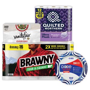 save 20 off select quilted northern angel soft brawny sparkle dixie pickup or delivery only Kroger Coupon on WeeklyAds2.com