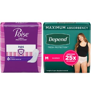 save 3 on any one 1 pkg of poise or depend products Food-4-less Coupon on WeeklyAds2.com