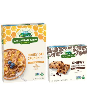 save 1 00 on 2 cascadian farm cereal granola or bars Food-4-less Coupon on WeeklyAds2.com