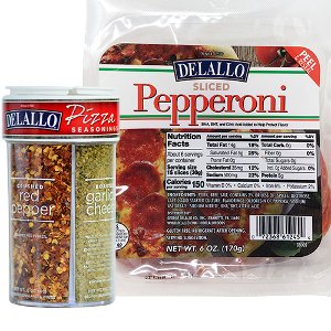 save 1 00 on delallo sliced pepperoni pouch or pizza seasoning spice shaker Kroger Coupon on WeeklyAds2.com