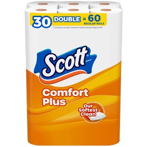 save 20 off scott 1000 12 18ct and comfort plus 30ct toilet paper pickup or delivery only Kroger Coupon on WeeklyAds2.com