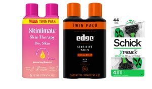 save 3 00 on edge or skintimate shave gel twin pack or schick disposable razor Kroger Coupon on WeeklyAds2.com