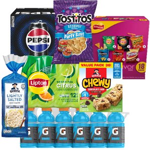 save 20 on pepsi 24pk aquafina 32pk gatorade 12pk frito lay 18ct quaker pickup or delivery only Kroger Coupon on WeeklyAds2.com