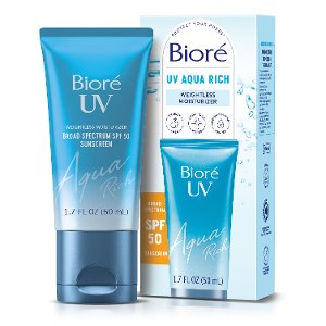 save 2 00 on biore uv aqua rich moisturizer spf 50 Kroger Coupon on WeeklyAds2.com