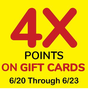Get 4x POINTS
