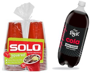 buy solo cup 30ct get free big k 2l soda Fred-meyer Coupon
