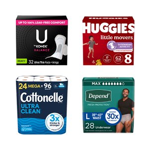 spend 50 save 15 on select cottonelle kleenex huggies depend kotex pickup or delivery only Fred-meyer Coupon