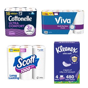 spend 40 save 10 on cottonelle kleenex viva scott pickup or delivery only Food-4-less Coupon