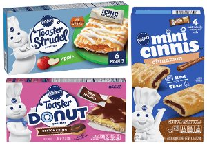 save 20 on pillsbury toaster strudel or donut 6ct mini cinnamon rolls 4ct pickup or delivery only Food-4-less Coupon