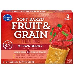 save 0 50 on kroger fruit grain cereal bars Food-4-less Coupon