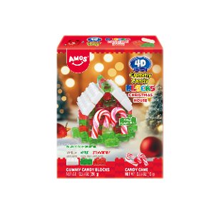 save 1 50 on amos 4d gummy candy blocks christmas house Food-4-less Coupon
