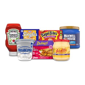 buy 5 save 5 on heinz maxwell house delimex philadelphia 16oz velveeta pickup or delivery only Food-4-less Coupon
