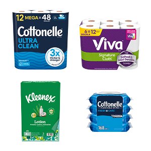 buy 40 save 10 on select cottonelle kleenex scott viva pickup or delivery only King-soopers Coupon