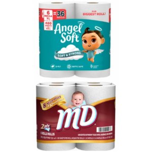 save 1 00 on angel soft or md bath tissue Food-4-less Coupon