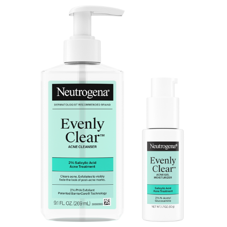 save 4 00 on any one 1 neutrogena evenly clear product excludes trial travel Kroger Coupon