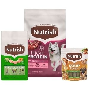 save 20 on select nutrish dog and cat food treats pickup or delivery only Food-4-less Coupon
