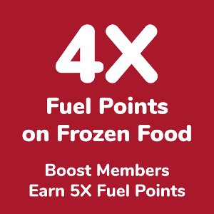 wed 2 25 tues 3 3 get 4x fuel points on frozen food items Food-4-less Coupon