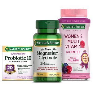 save 1 00 on any one 1 nature s bounty vitamin and supplement Food-4-less Coupon