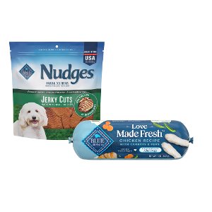 buy one 1 blue nudges dog treats and get one 1 blue love made fresh refrigerated dog food Fred-meyer Coupon