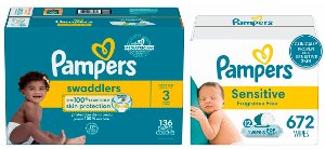 save 5 00 on pampers swaddlers or wipes King-soopers Coupon