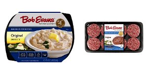 3 49 bob evans dinner sides or breakfast sausage Food-4-less Coupon