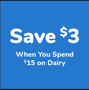 save 3 on dairy products Kroger Coupon