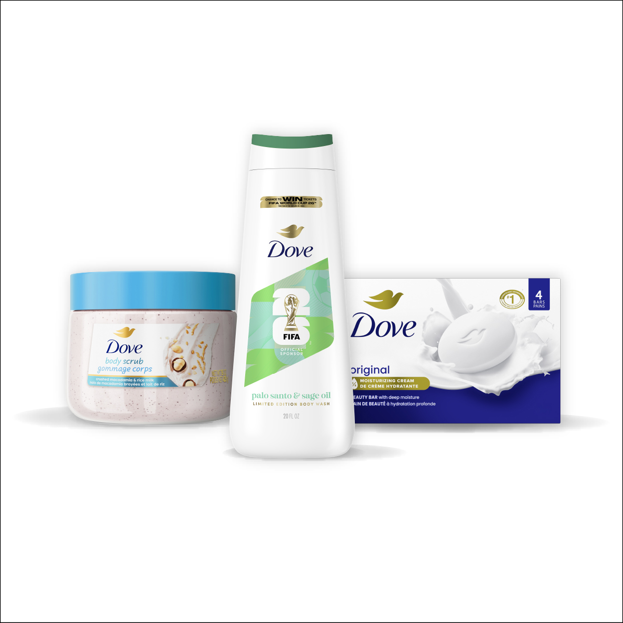 Dove 2 Bars Beauty Bar Soap Cool Moisture Cucumber Green Tea Scent
