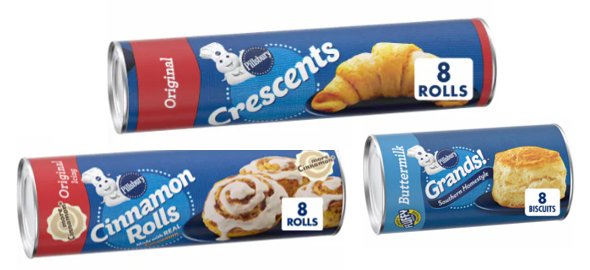 save 1 00 on pillsbury refrigerated dough pickup or delivery only Fred-meyer Coupon