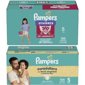 save 5 00 on 2 pampers cruisers 360 swaddlers enormous diapers King-soopers Coupon