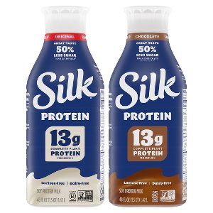 save 1 50 on one silk high protein milk or select silk milk half gallons pickup or delivery only Frys Coupon
