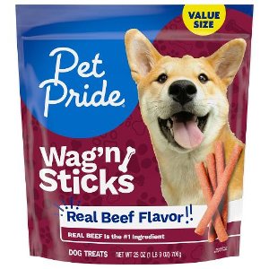 save 1 00 on pet pride wagn dog treats or abound training treats Frys Coupon