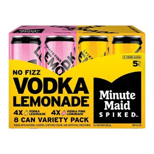 Minute Maid Spiked Lemonade Vodka Cocktail Variety Pack, 8-Pack