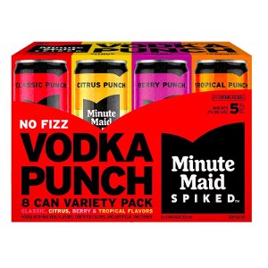 Minute Maid Spiked Vodka Punch Variety Pack Classic, Berry, Citrus