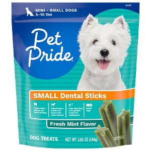 save 0 50 on pet pride small dental sticks dog treats Fred-meyer Coupon