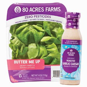 80 Acres Farms Roasted Garlic Caesar Vinaigrette Salad Dressing, 10 fl oz -  Kroger