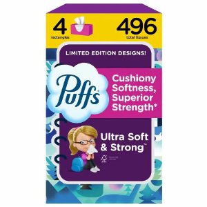 Puffs Plus Lotion with a Scent of Vick's Facial Tissues, 48 ct