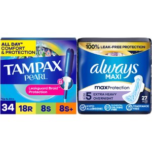save 1 00 on always or tampax Food-4-less Coupon