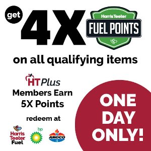 friday july 3 get 4x fuel points Harris-teeter Coupon